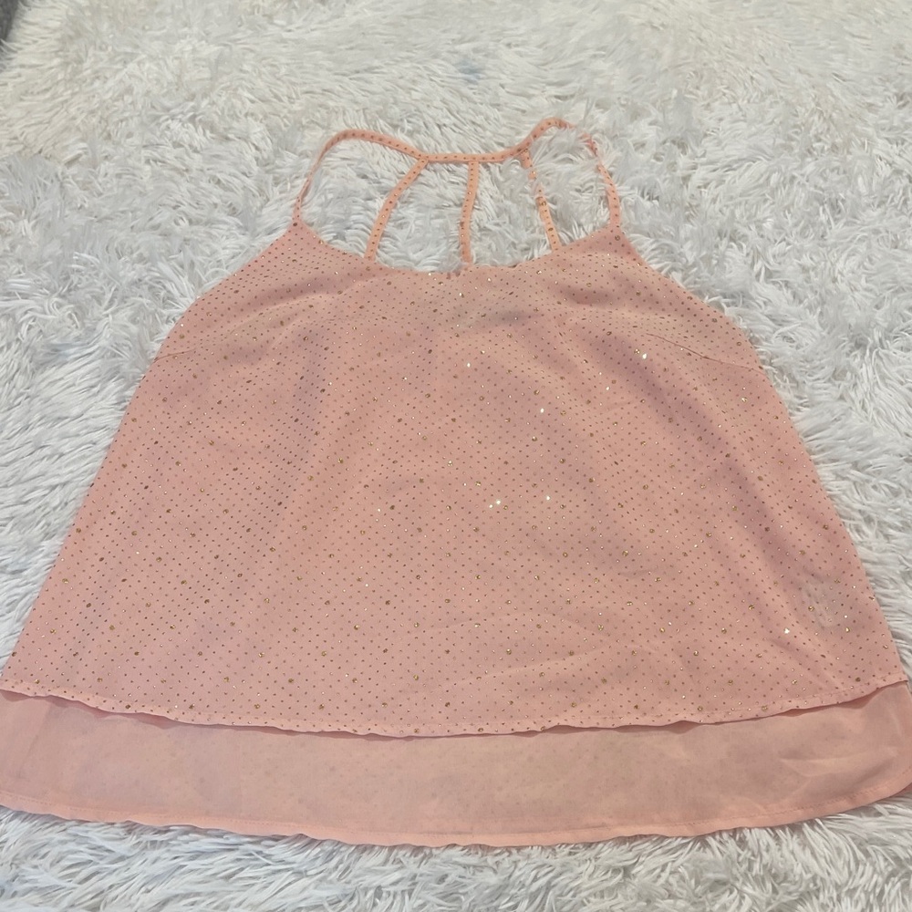 Collective Concepts Peach Camisole with Sequin Detail WOMENS M